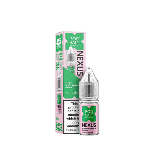 Pod Salt Nexus Fizzy Watermelon Gummy Nic Salt E-Liquid 10ml