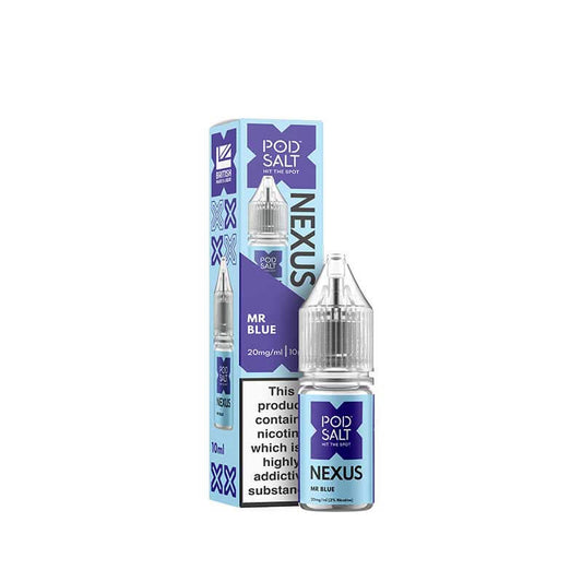 Pod Salt Nexus Mr Blue Nic Salt E-Liquid 10ml