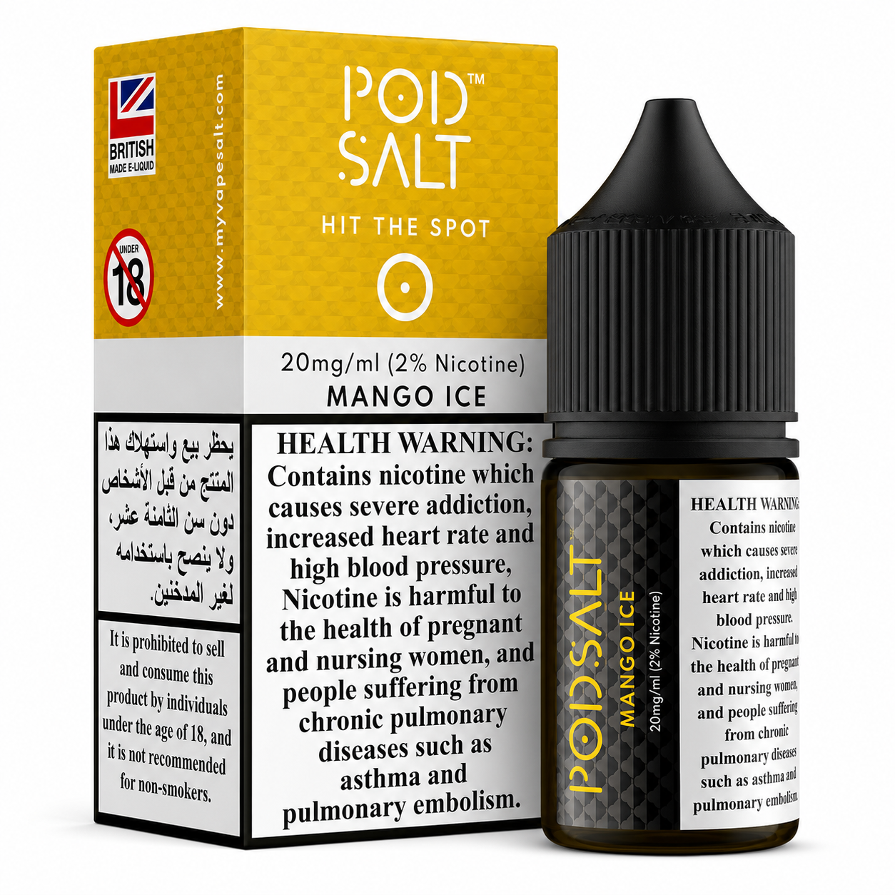 Pod Salt Mango Ice Nic Salt 30ML | Vape Mash India