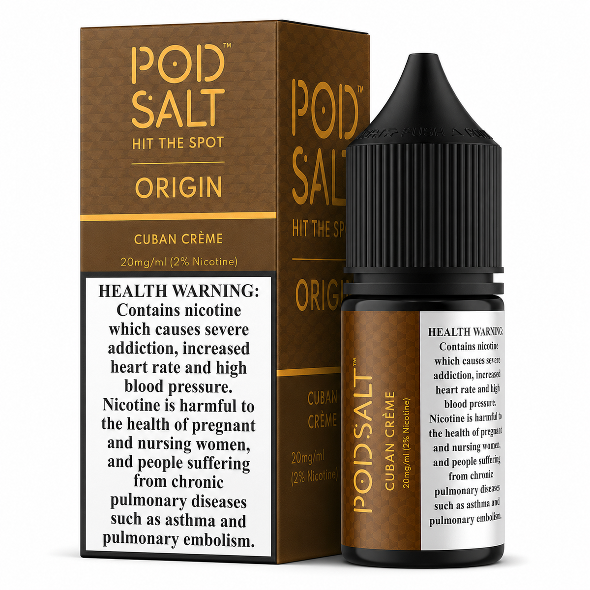 Cuban Crème - Pod Salt Origin Nic Salt 30ML | Vape Mash India