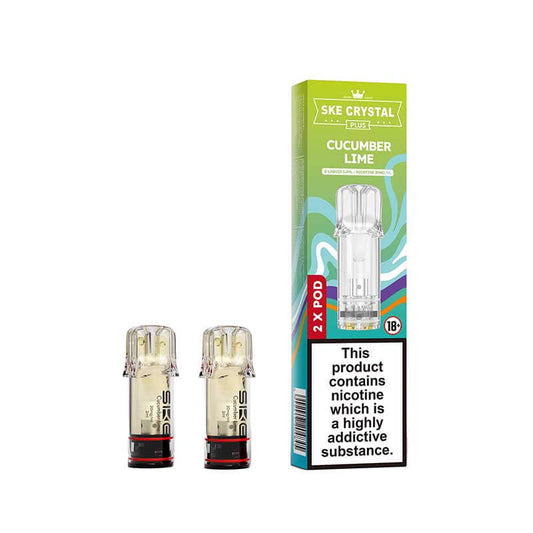 SKE Crystal Plus Cucumber Lime Prefilled Pods 20mg