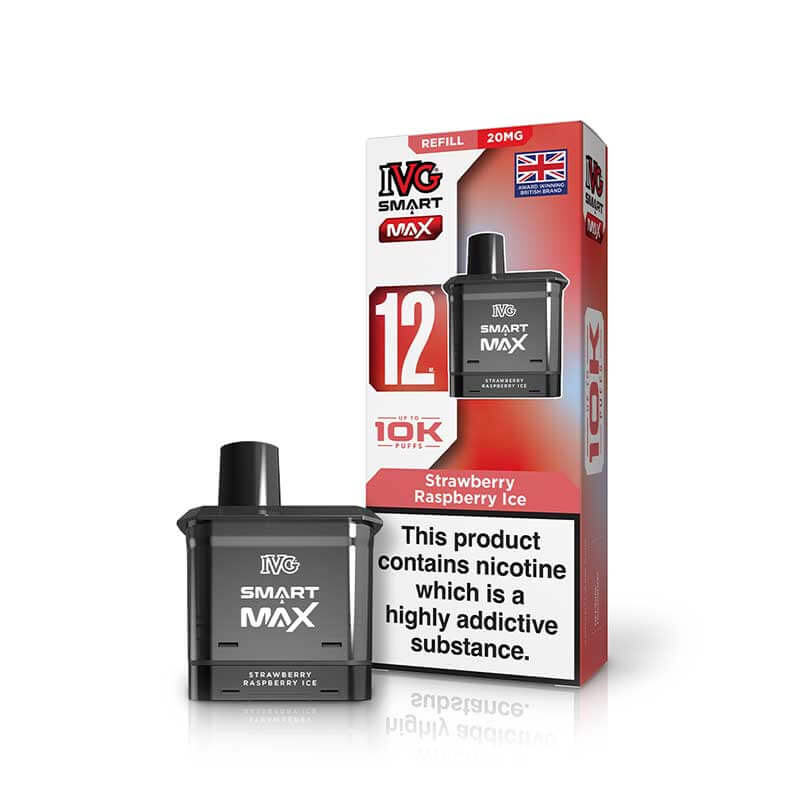 IVG Smart Max Strawberry Raspberry Ice Prefilled Vape Pod + Refill