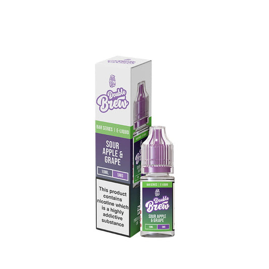 Ohm Brew Double Brew Sour Apple & Grape 10ml Nic Salt E-Liquid