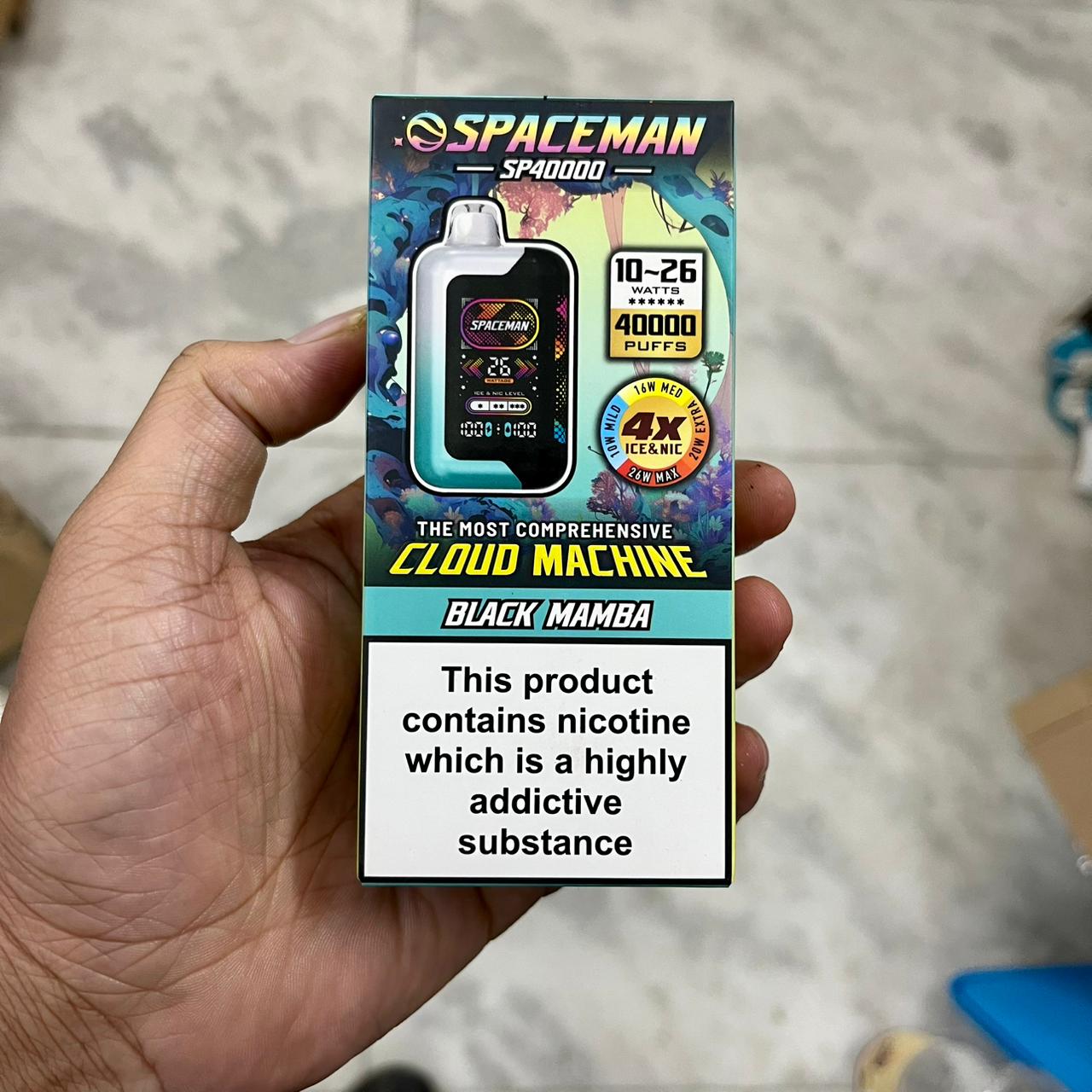 Spaceman Cloud Machine Adjustable Ice-Nic Vape - 40000 Puffs