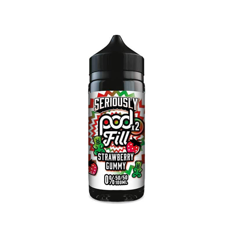 Doozy Vape Co Seriously Pod Fill x2 Strawberry Gummy 100ml Shortfill E-Liquid