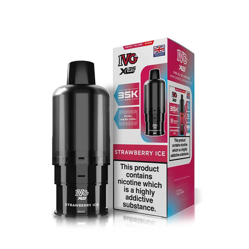 IVG XL35 Strawberry Ice Prefilled Vape Pod + Refill