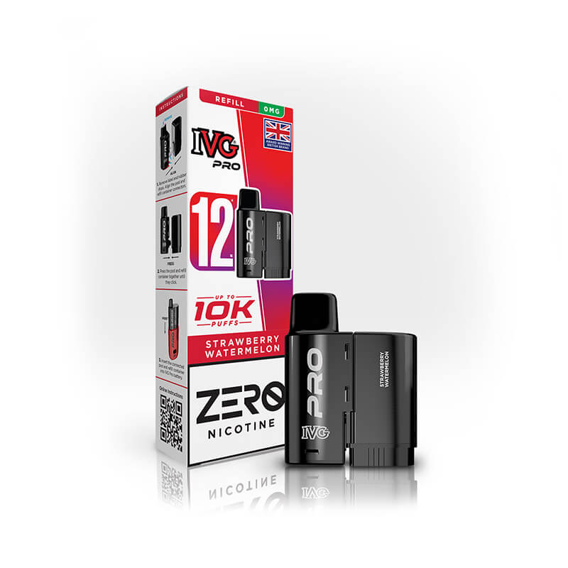 IVG Pro 12 Strawberry Watermelon Prefilled Vape Pod + Refill