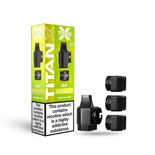 Titan X Lemon Lime Prefilled Pod + Refills