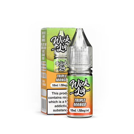 Wick Liq Bar Juice Triple Mango 10ml Nic Salts E-Liquid