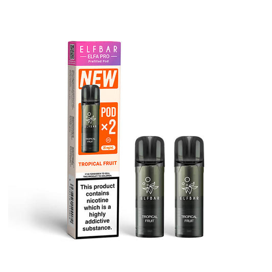 Elf Bar Elfa Pro Tropical Fruit Prefilled Pod 20mg - 2 Pack