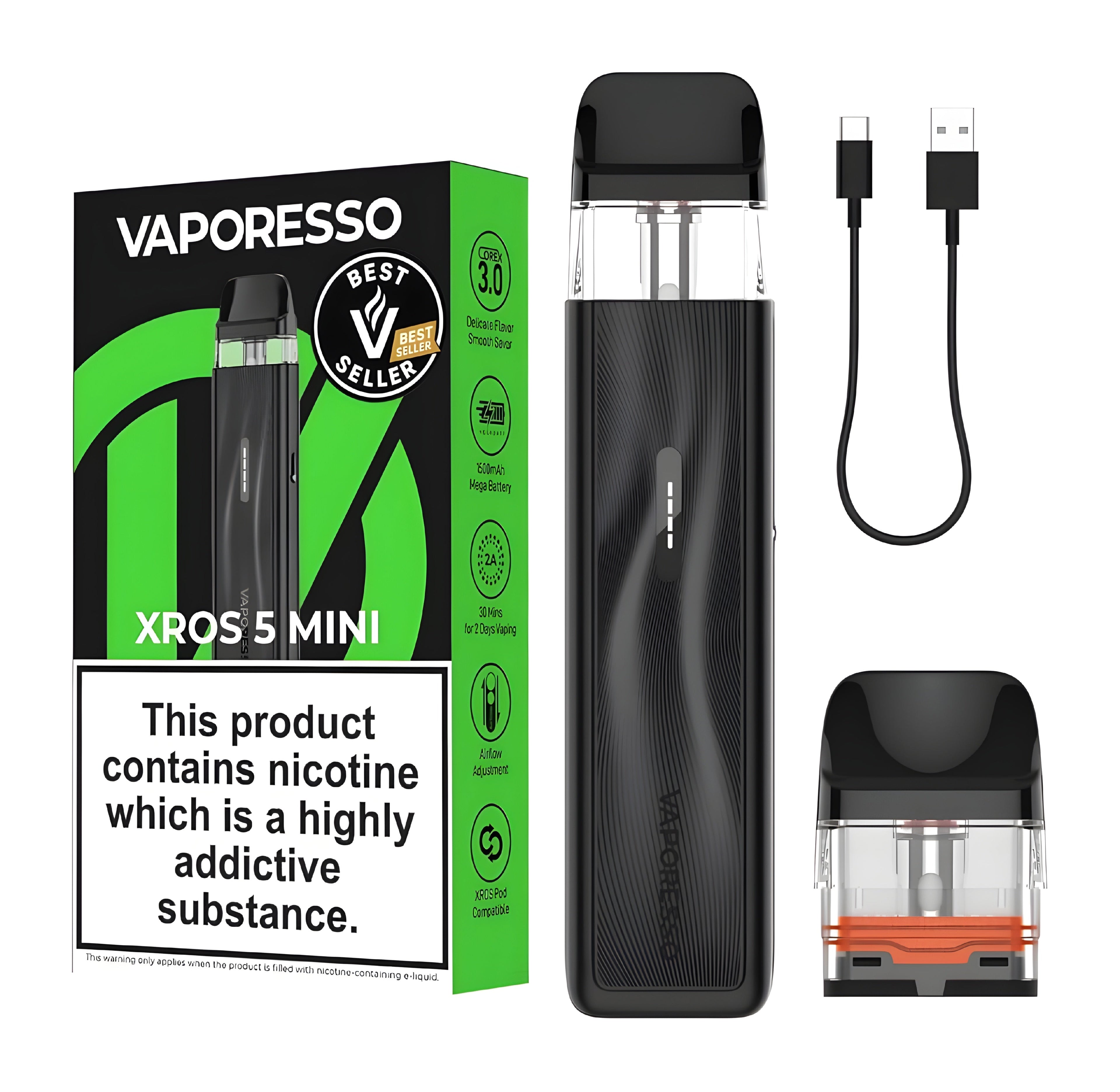Vaporesso XROS 5 Mini Pod Kit | 1500mAh Battery | 3ML Pod | Vape Mash India