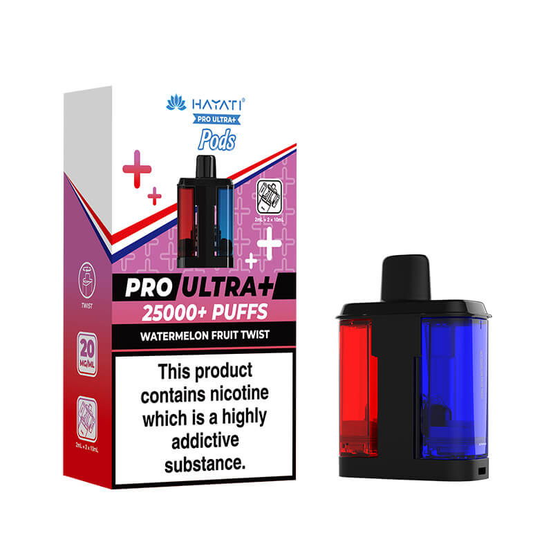 Hayati Pro Ultra Plus 25K Watermelon Fruit Twist Prefilled Pod + Refill