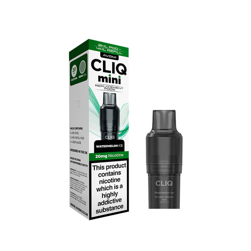 Avomi CLIQ Mini Prefilled Vape Pod + Refill - Watermelon Ice