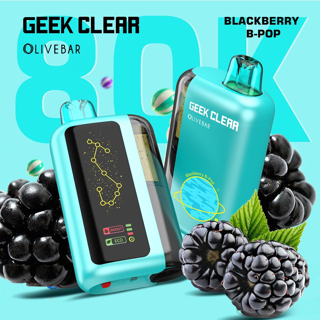 Olivebar Geek Clear 80K(80,000)Puffs Disposable Vape