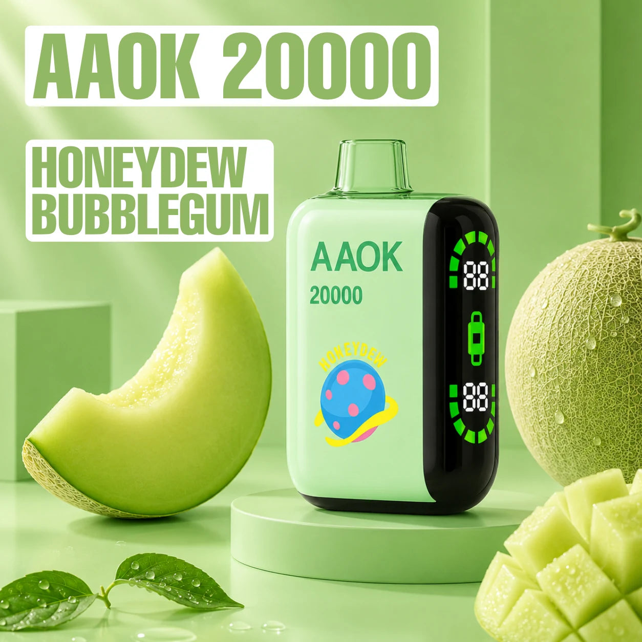 Aaok 20000 disposable vape - Honeydew Bubblegum flavour
