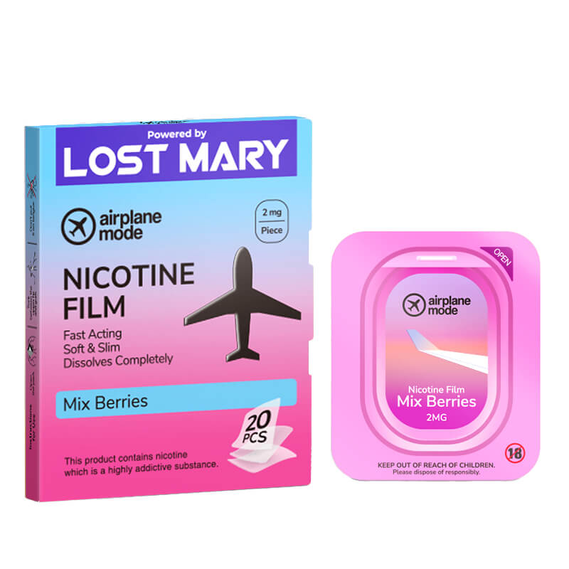 Lost Mary Airplane Mode Mix Berries Nic Film - 2mg/ Strip - 20pk