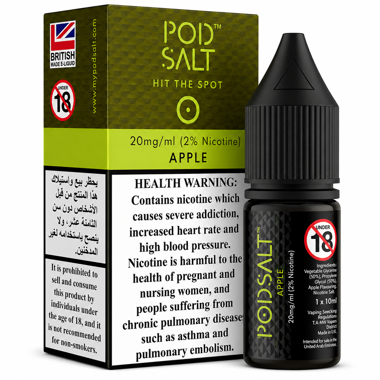 Apple - Pod Salt Core Nic Salt 30ML | Vape Mash India