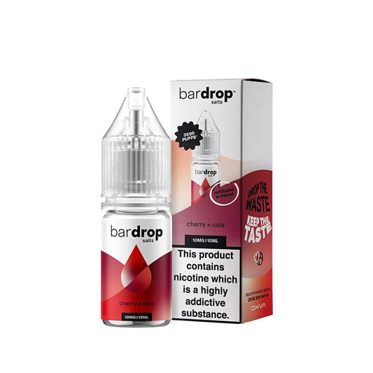 Bar Drop Cherry Cola 10ml Nic Salts E-Liquid
