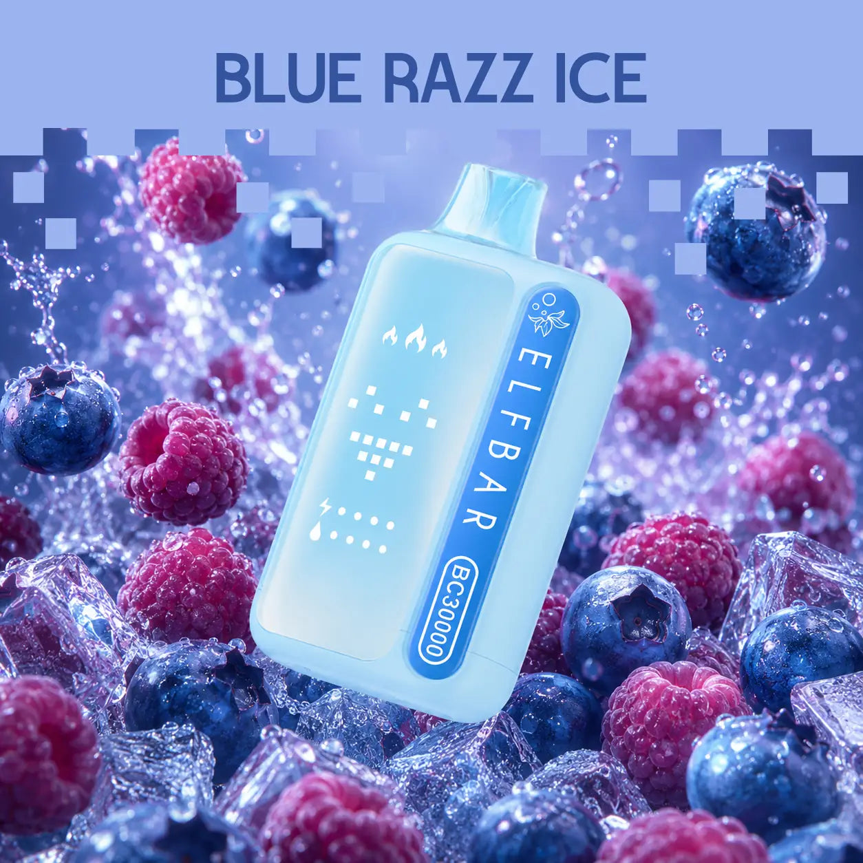 ELF BAR BC 30000 disposable vape - Blue Razz Ice flavour