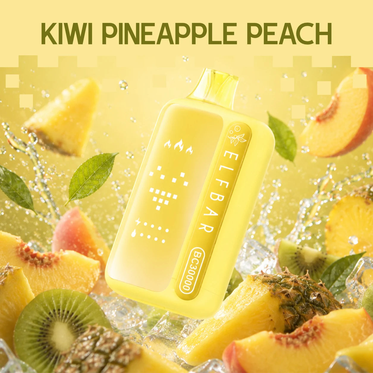 ELF BAR BC 30000 disposable vape - Kiwi Pineapple Peach flavour