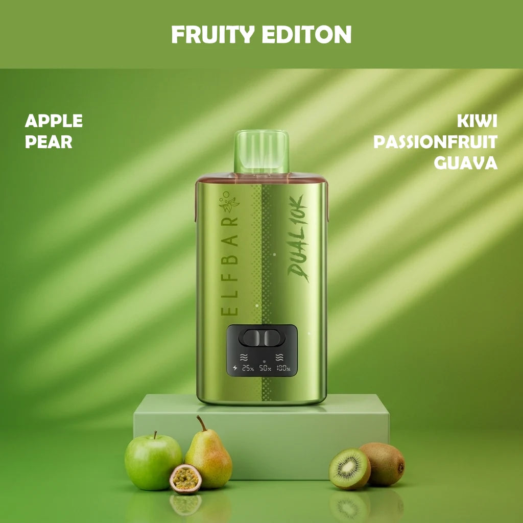 ELF BAR DUAL 10K disposable vape - Fruity Edition flavour