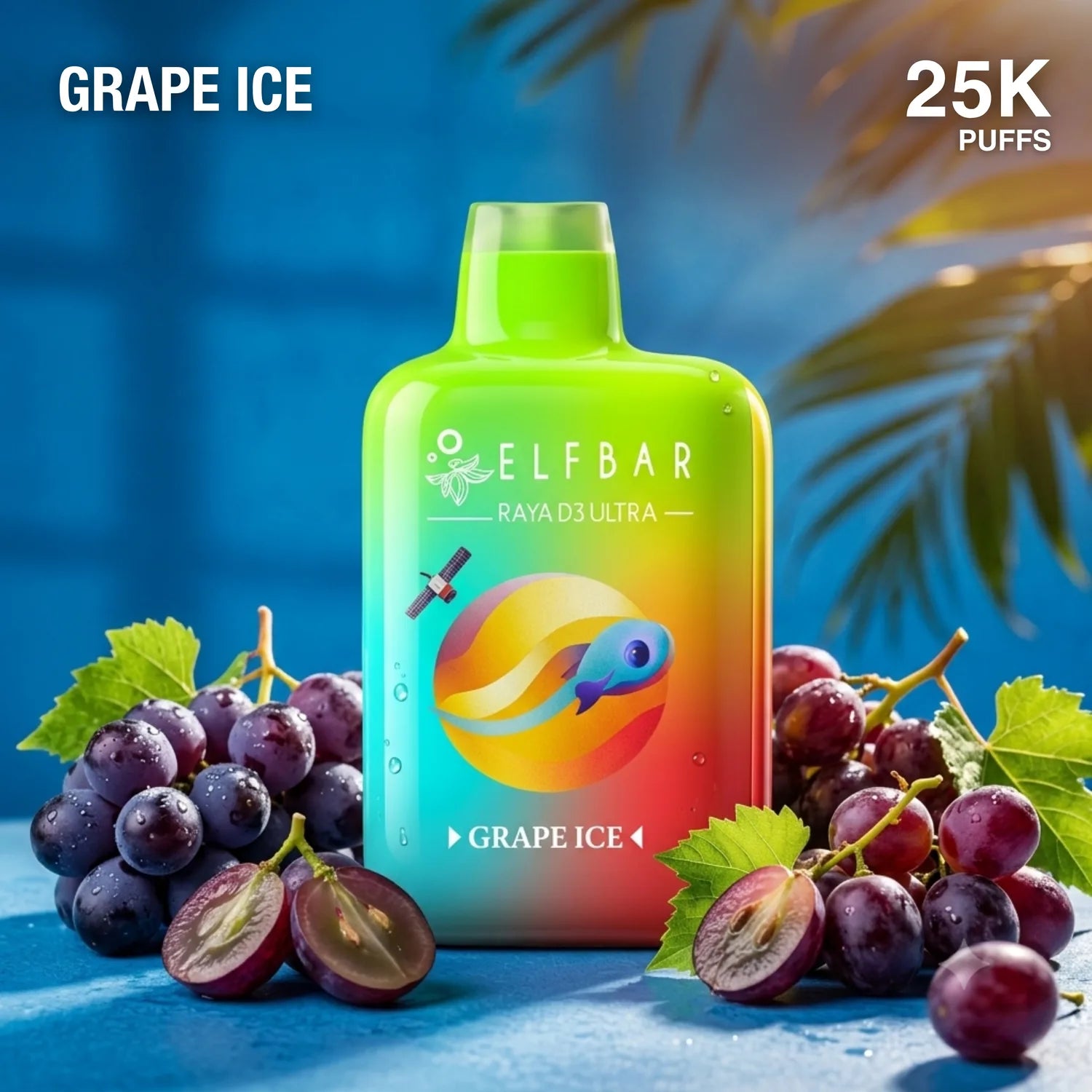 Elf Bar Raya D3 Ultra 30000 disposable vape - Grape Ice flavour