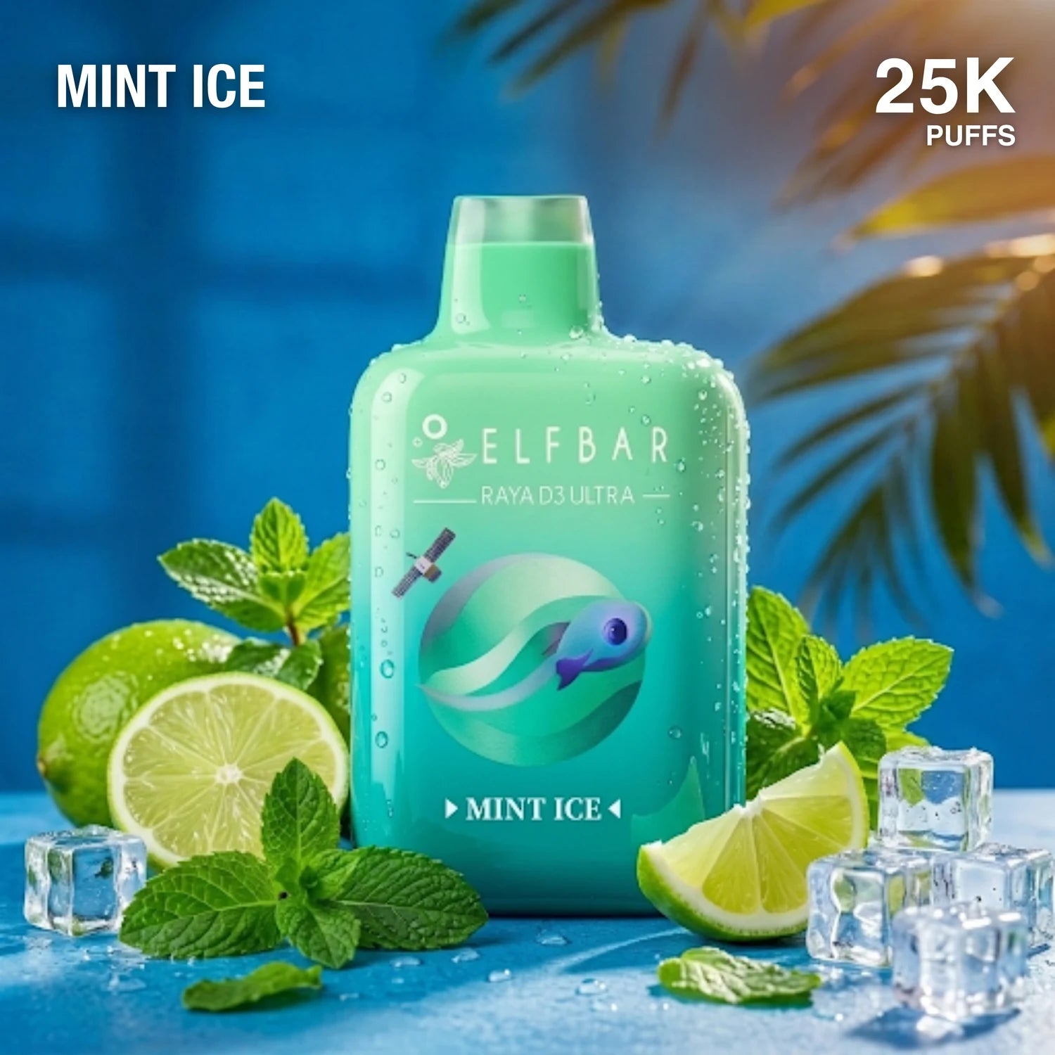Elf Bar Raya D3 Ultra 30000 disposable vape - Mint Ice flavour