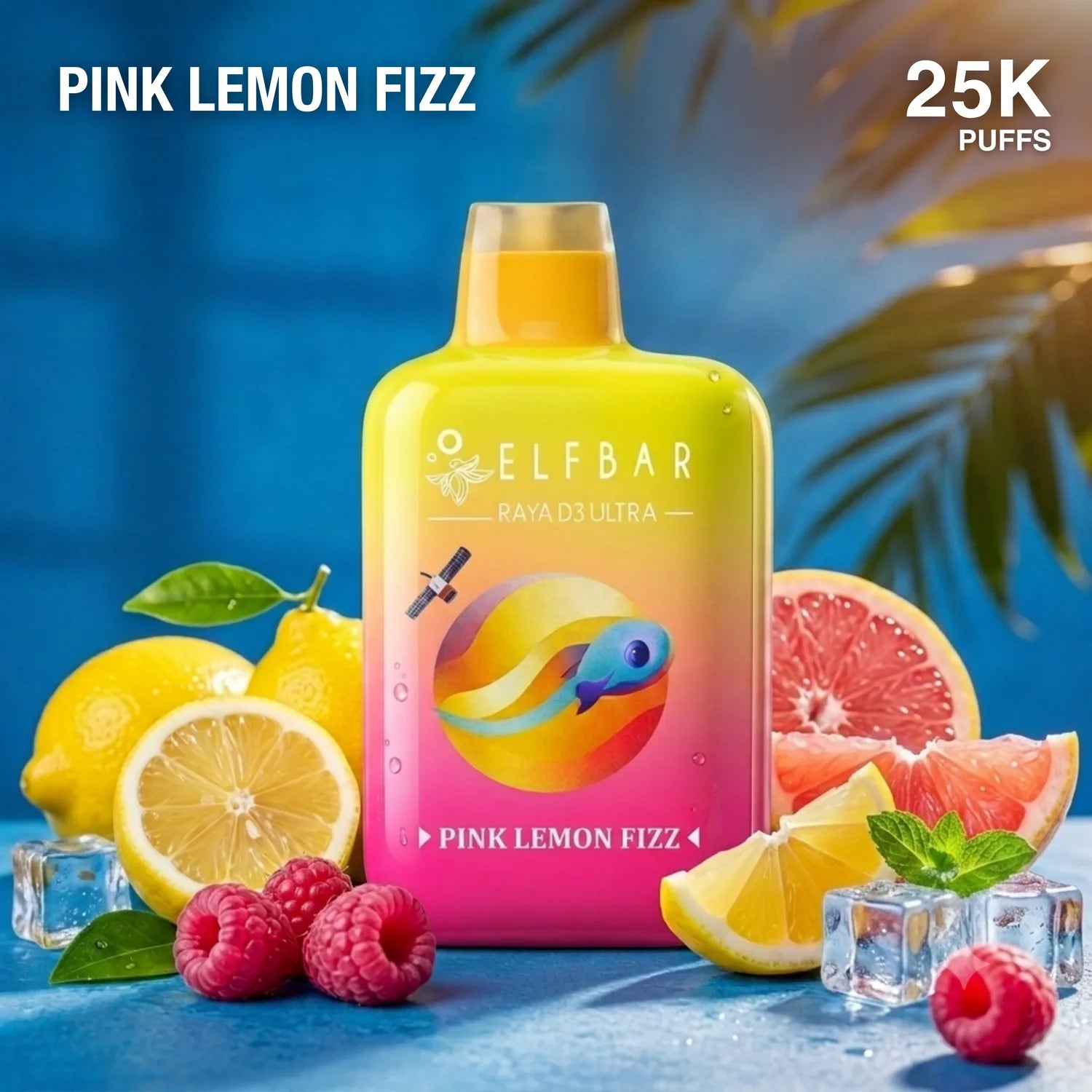 Elf Bar Raya D3 Ultra 30000 disposable vape - Pink Lemon Fizz flavour