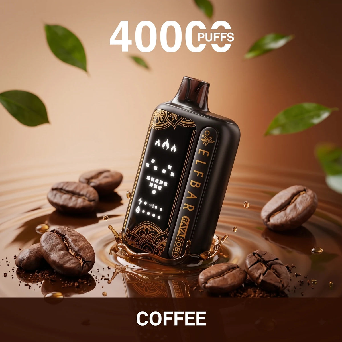 Elf Bar Raya Sobo 40000 disposable vape - Coffee flavour