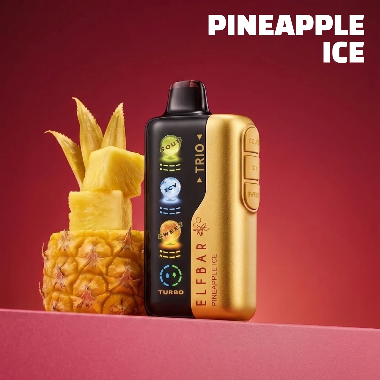 Elf Bar Trio 40000 disposable vape - Pineapple Ice flavour