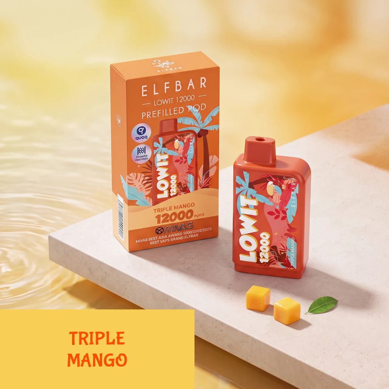 ELFBAR LOWIT 12000 disposable vape - Triple Mango flavour