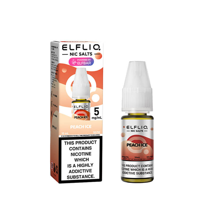 Elf Bar ElfLiq Peach Ice Nic Salt E-Liquid