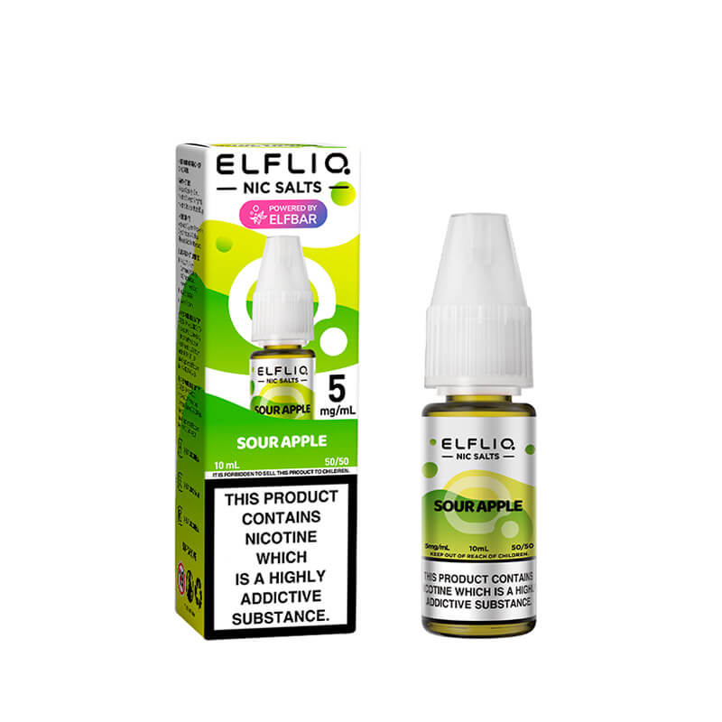 Elf Bar ElfLiq Sour Apple 10ml Nic Salt E-Liquid