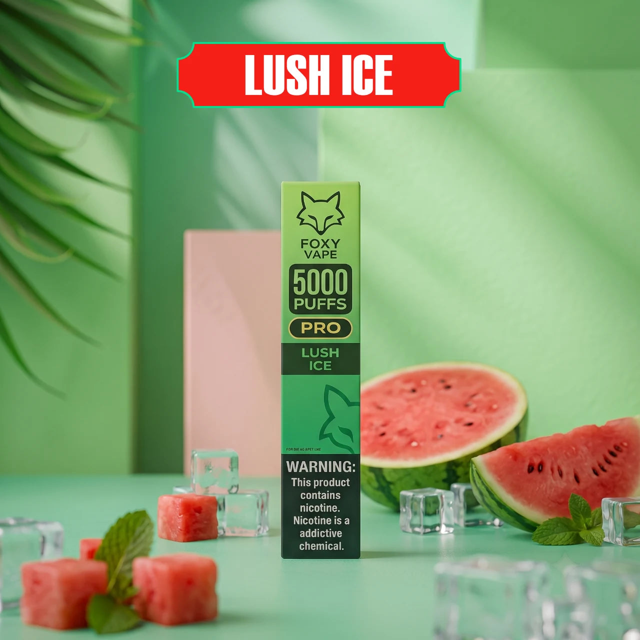 Foxy Pro - 5000 disposable vape - Lush Ice flavour