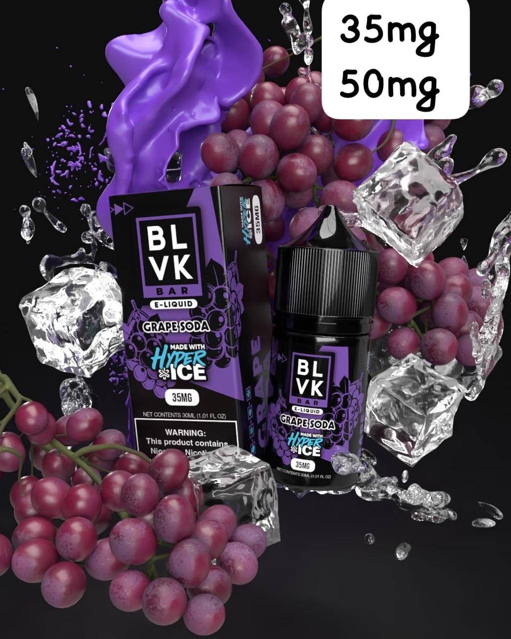 Grape Soda Ice – BLVK Tobacco | 30ml Vape Juice | 35MG / 50MG | Vape Billiorsonn