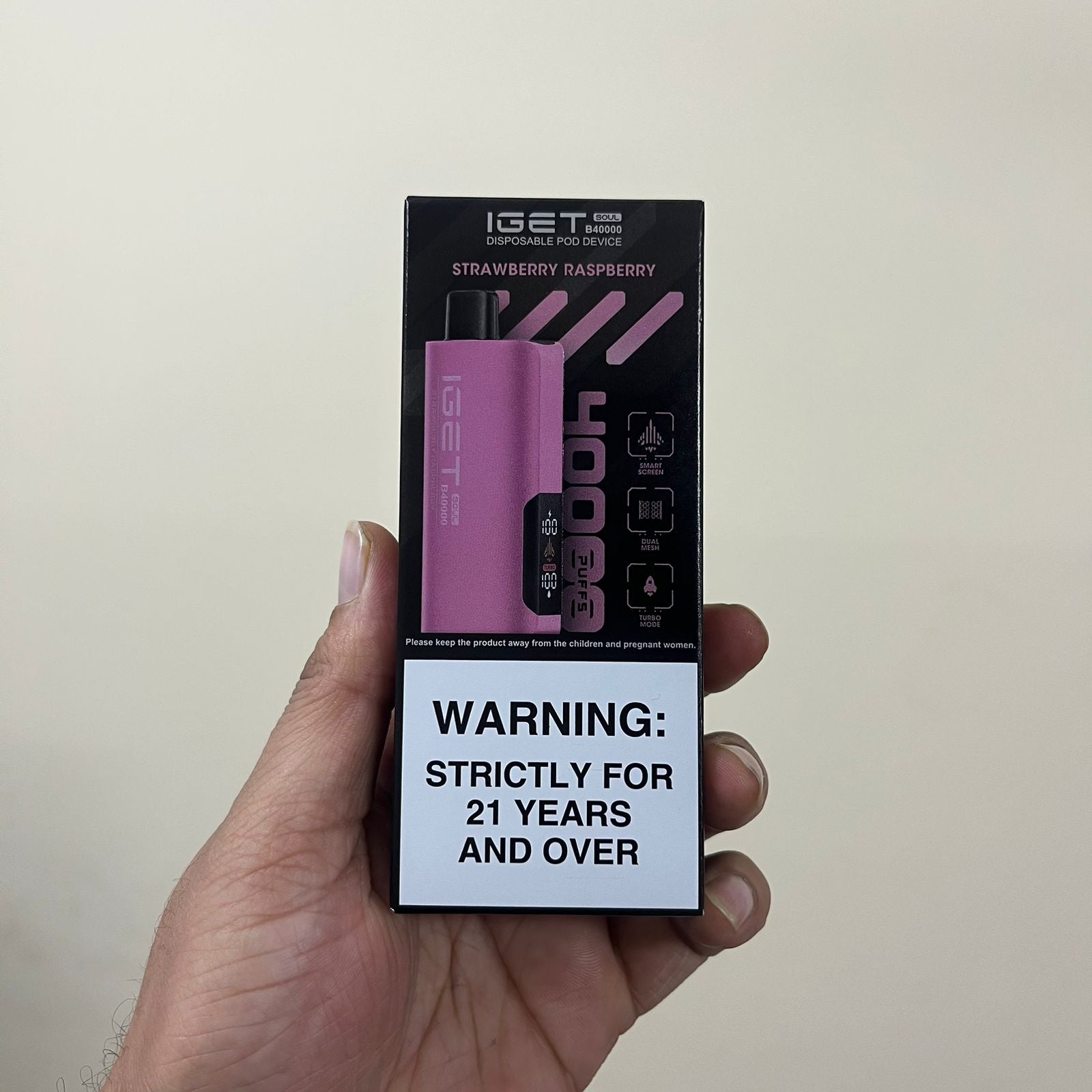 iGET SOUL B40000 Vape – 40,000 Puffs | Dual Modes + Smart Screen