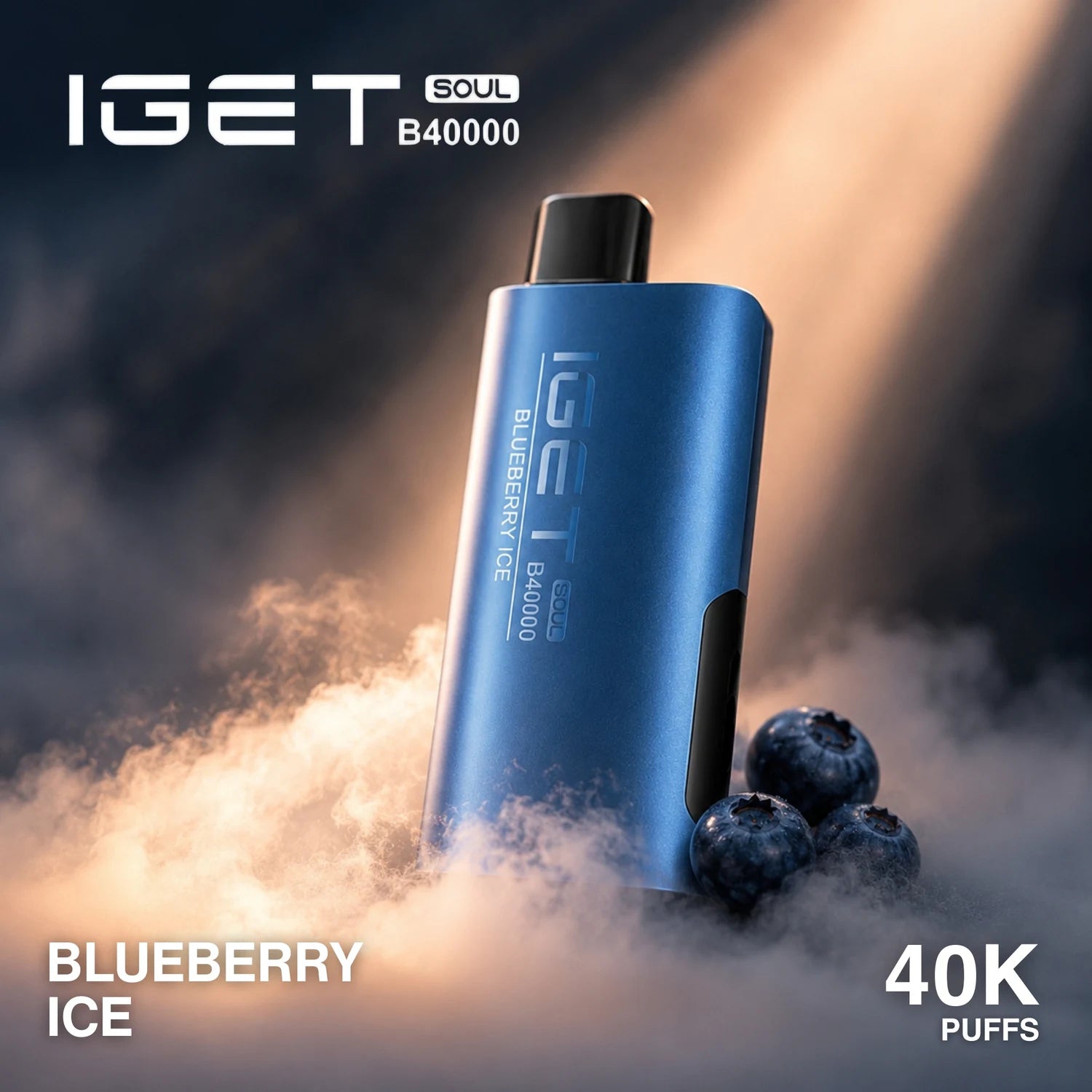 IGET Soul B40000 disposable vape - Blueberry Ice flavour