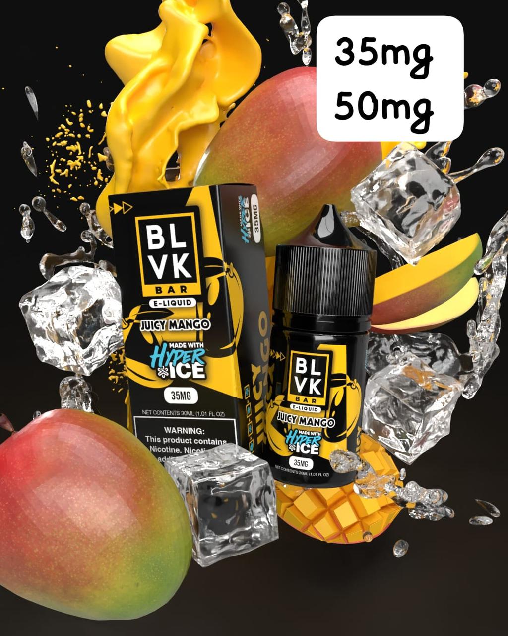 Buy Juicy Mango Ice – BLVK Tobacco 30ml Vape Juice 35MG / 50MG | Best Price in India