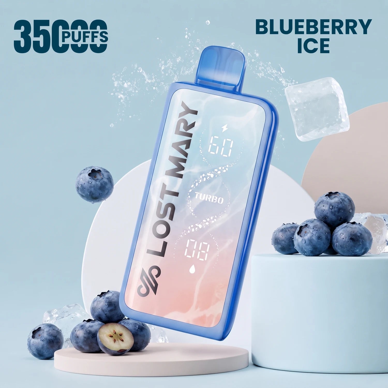 LostMary MT35000 disposable vape - Blueberry Ice flavour