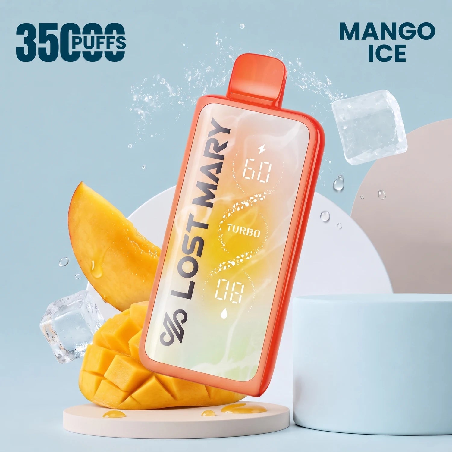 LostMary MT35000 disposable vape - Mango Ice flavour