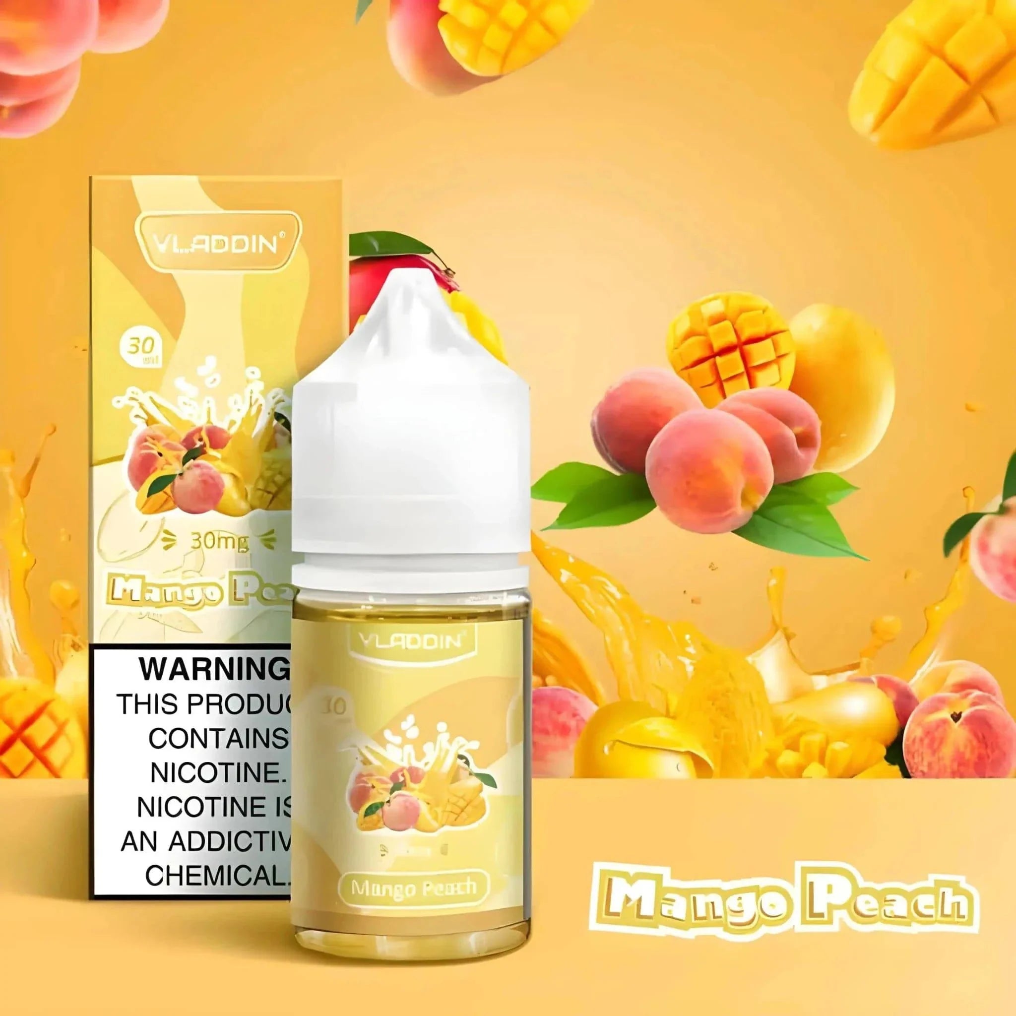 Mango Peach – Vladdin Nic Salt | 30ML Vape Juice | 30MG / 50MG | Vape Mash India