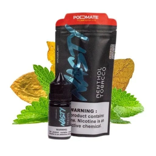 Menthol Tobacco - Nasty Podmate Salt | 30ML Vape Juice | 35MG,50MG