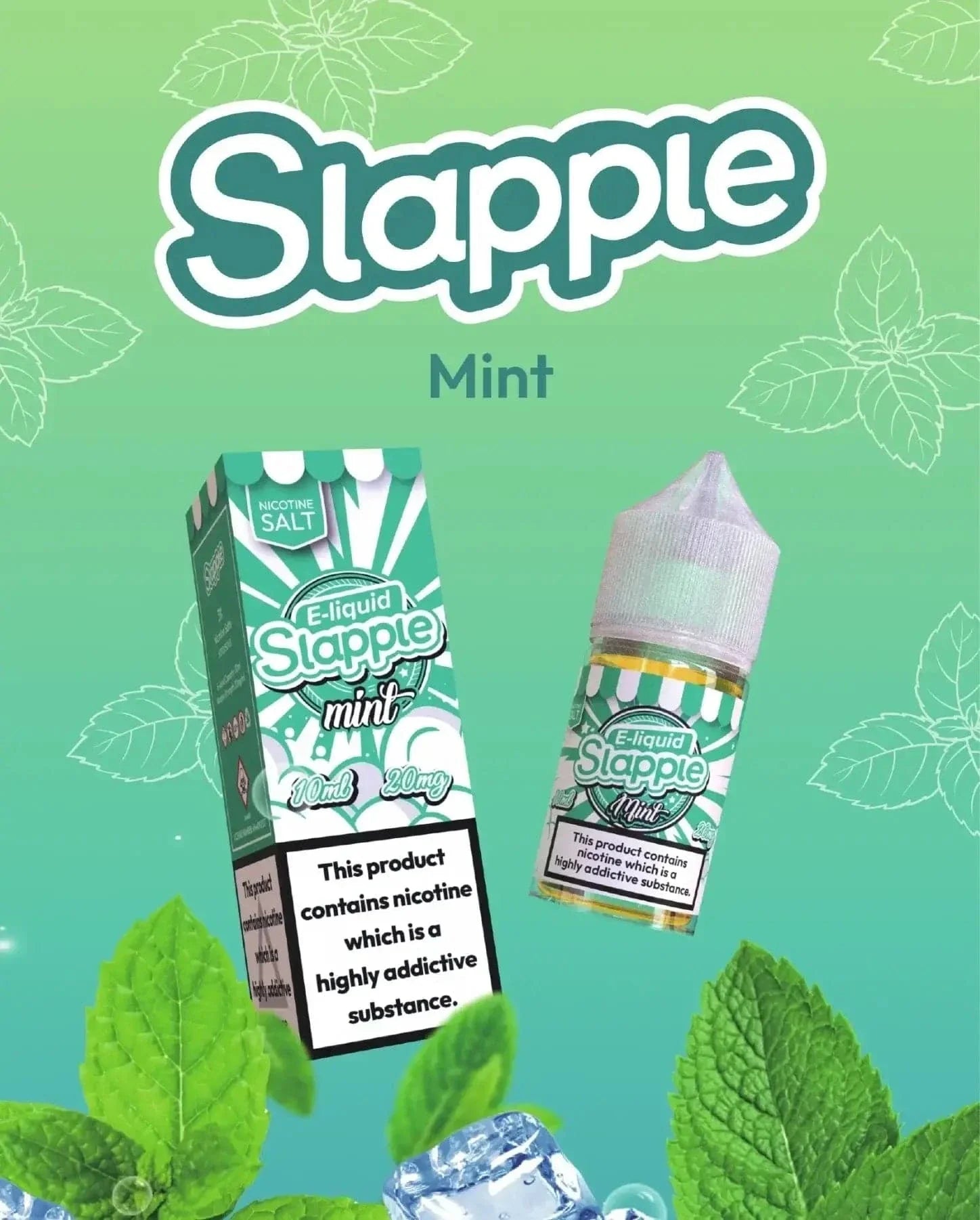 Mint - Slapple Nic Salt 30ML | 30MG, 50MG | Vape Mash India