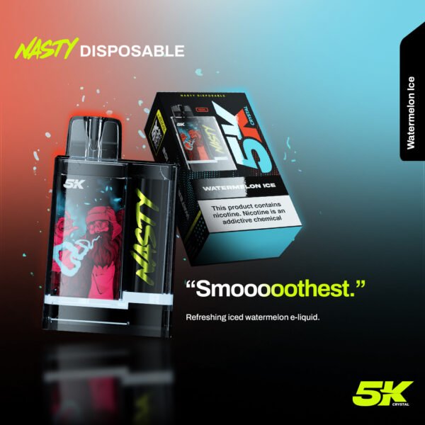 NASTY 5K CRYSTAL | 5000 PUFFS | DISPOSABLE VAPE | 13ML 5%