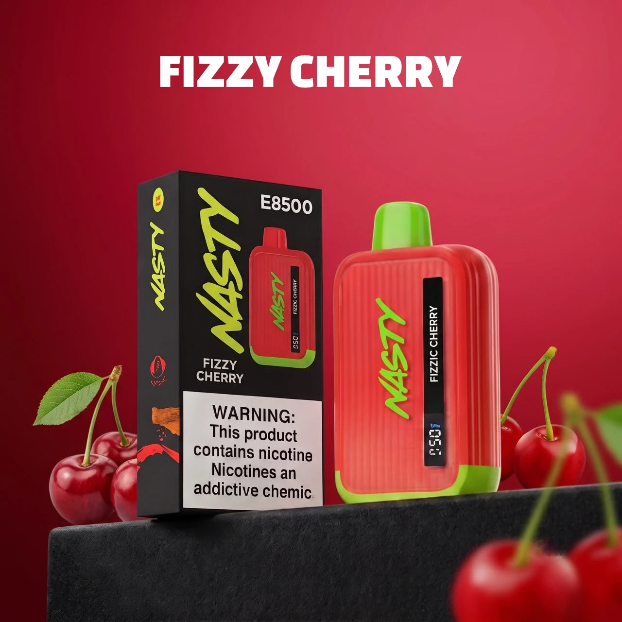 Nasty Bar - 8500 disposable vape - Fizzy Cherry flavour