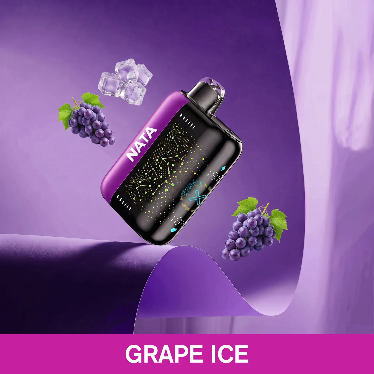 NATA SPACE-X 26000 disposable vape - Grape Ice flavour