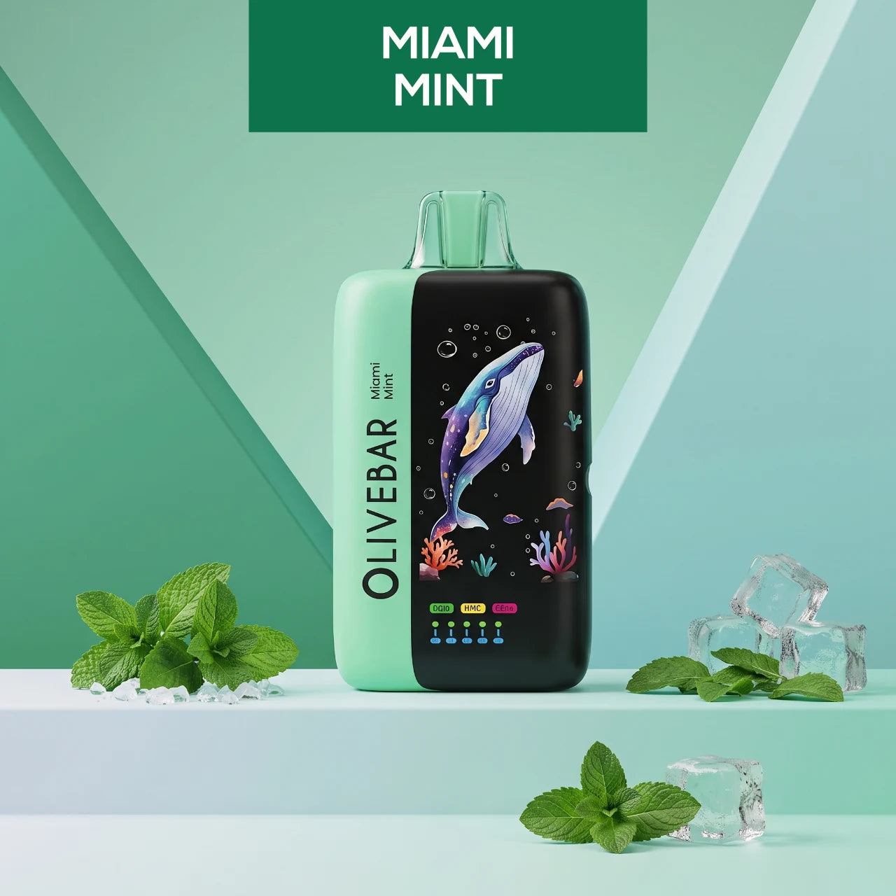 Olivebar Ocean 60000 disposable vape - Miami Mint flavour