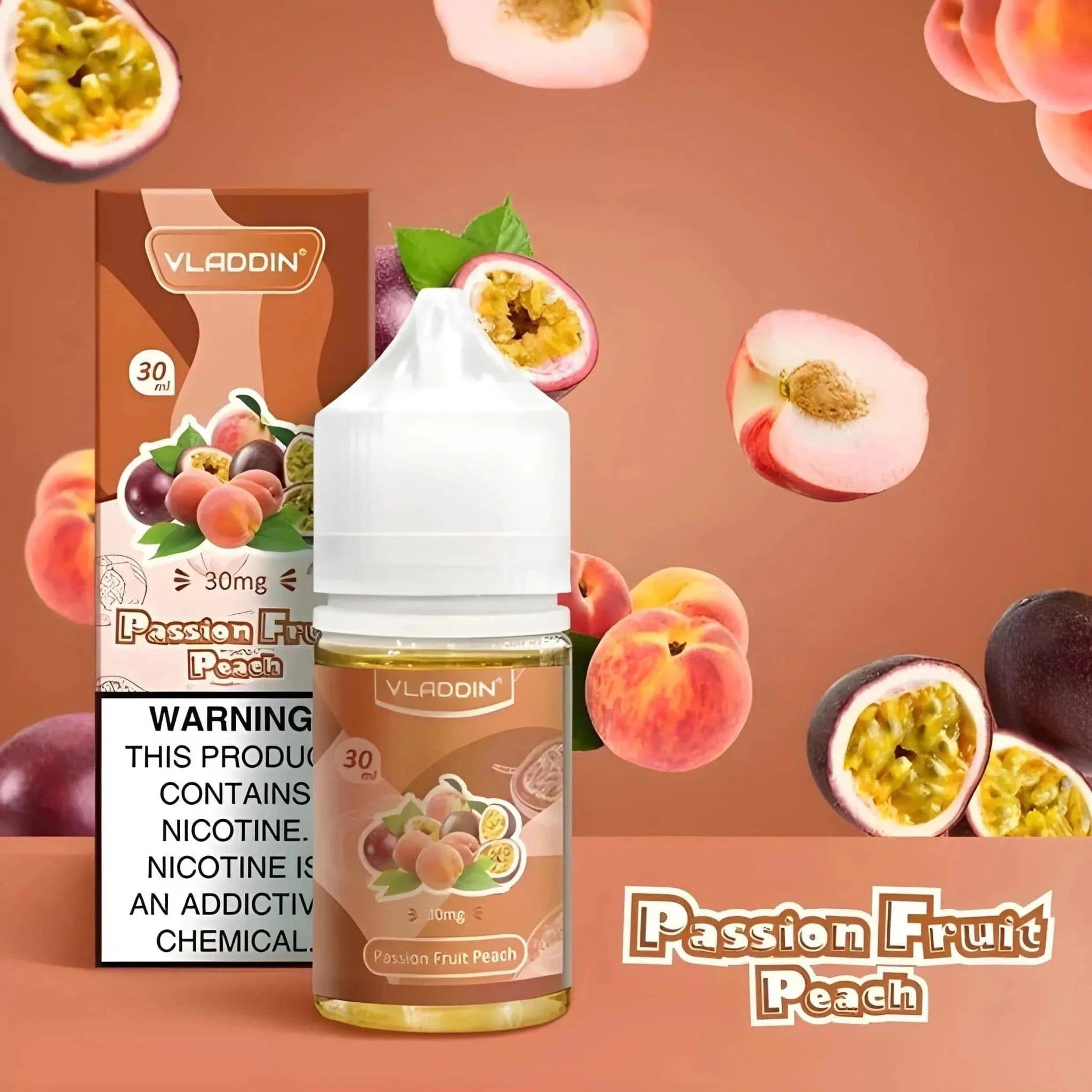 Passion Fruit Peach – Vladdin Nic Salt | 30ML Vape Juice | 30MG / 50MG | Vape Mash India