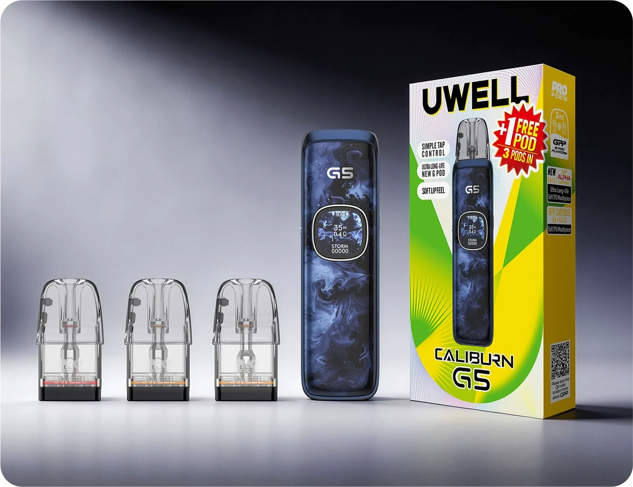 Uwell Caliburn G5 Pod Kit | 1600mAh | 35W | Free Extra Pod Included