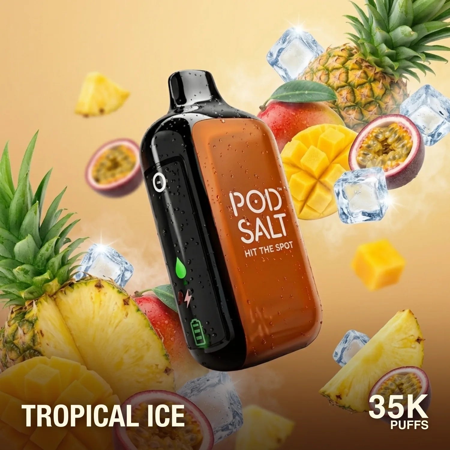 Pod Salt Hit The Spot 35000 disposable vape - Tropical Ice flavour
